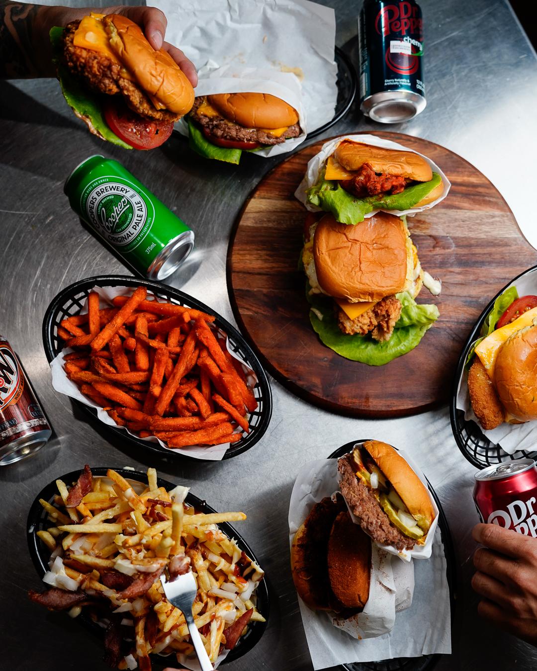 Burger cross section